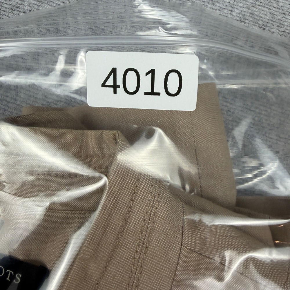 Talbots Petites Blazer Jacket Tan Khaki Cotton Blend 12P Single Button PH95 - Picture 10 of 14